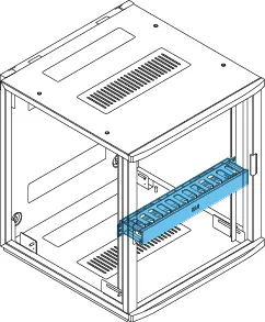 Plastik kapaklı yatay kablo düzenleyici 1U veya 2U