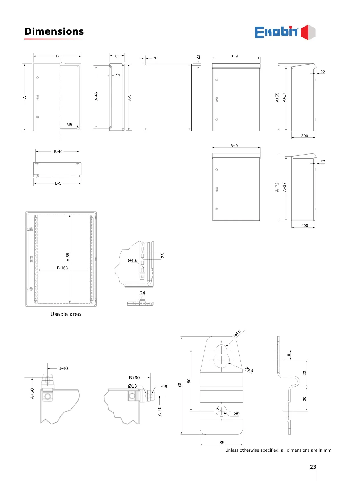 hm-serisi-standart-olculer