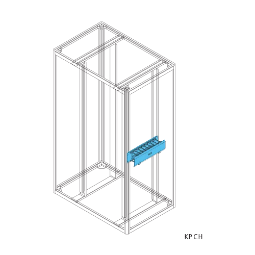 Horizontal Cable Manager With Metal Cover