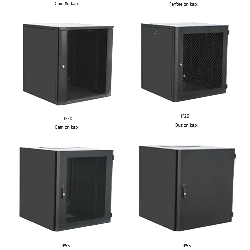 KM Serisi - Duvar Tipi - Veri İletişim Rack Kabinetleri